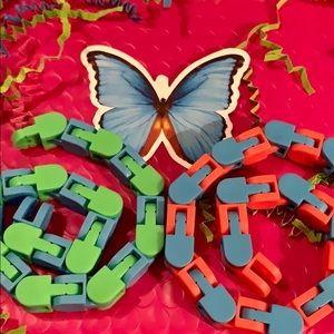 NEW Wacky Tracks 🧡/💙 & 💚/💙 Fidget